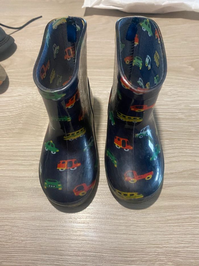 Bottes de pluie motif voiture - photo numéro 2