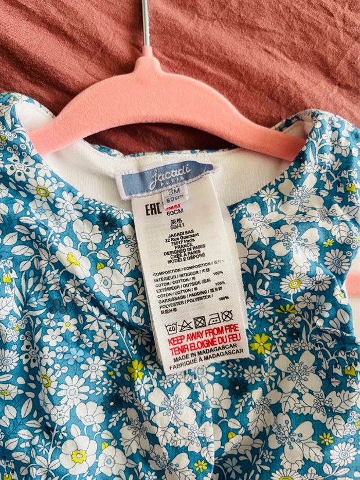 Jacadi 3 mois – Gilet + combinaison col Liberty – Excellent état - photo numéro 9