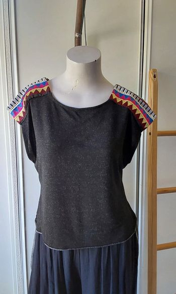 Joli haut top débardeur bohème,indien T 36