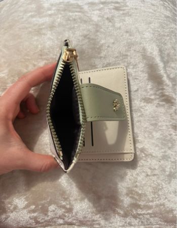 Porte-monnaie Similicuir Vert Flowers 