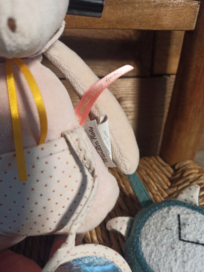 Peluche souris activités moulin roty tbe - photo numéro 4