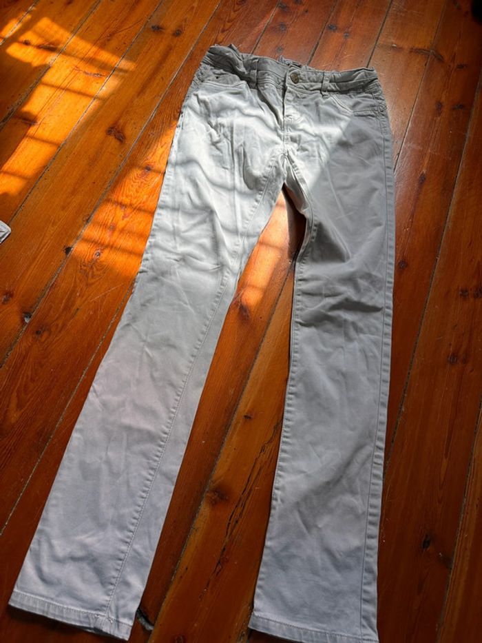 Pantalon okaidi 12a gris libellule