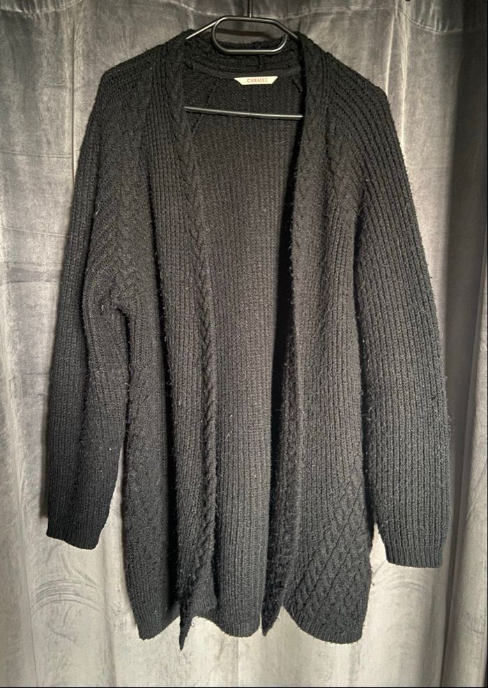 Cardigan long ouvert chaud
