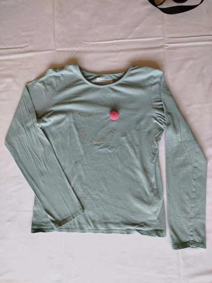 t-shirt vert in extenso 12ans - photo numéro 2