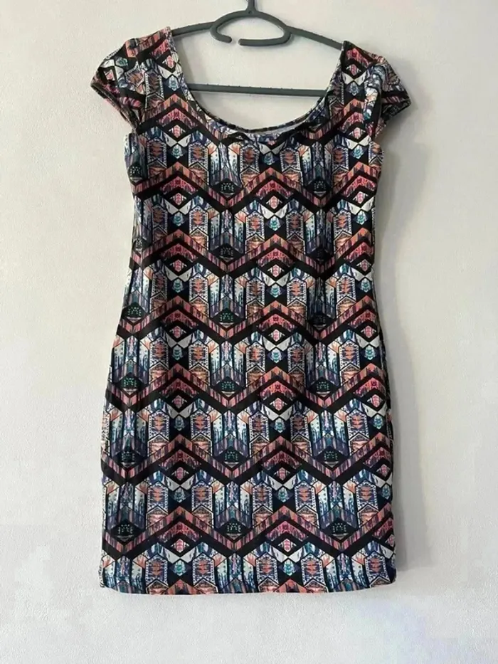 Robe à motif - MIM - Taille 36 / S - photo numéro 2