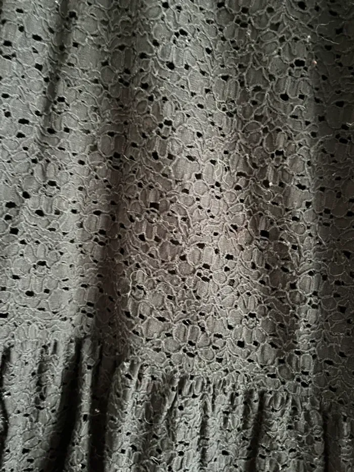 Robe César noire en broderie anglaise - Soeur - T38 - photo numéro 4