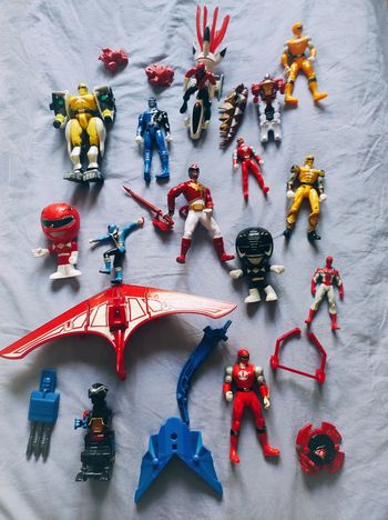 Lot de figurines Power Rangers Vintage + accessoires
