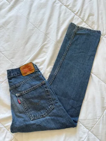 Jean levi’s 550 relaxed large droit straight  7/8 eme bleu y2k 00s XS/34 ou 14 ans rare US