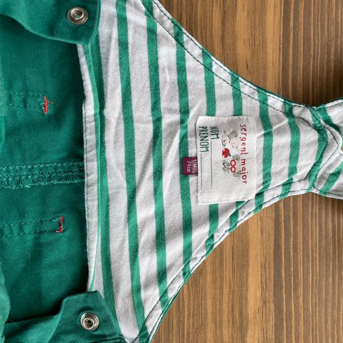 Ensemble salopette courte tee shirt sergent major - photo numéro 2