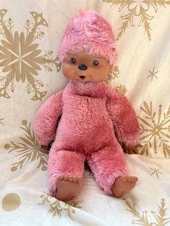 Peluche vintage Tiemi rose