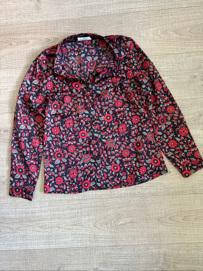 Chemise imprimée à manches longues Cerise Blue taille S jamais portée - photo numéro 7