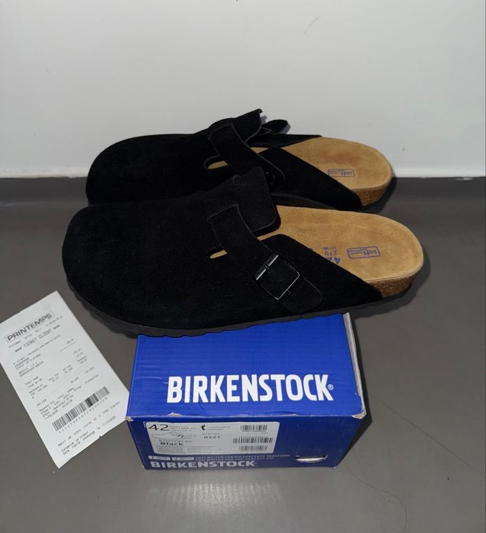 Sandales Birkenstock Boston noir taille 42 - photo numéro 2