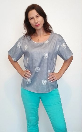 Blouse manches courtes 40