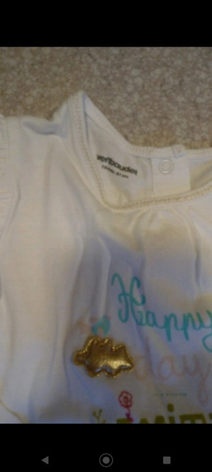 Tee-shirt nuage neuf Vertbaudet - photo numéro 3