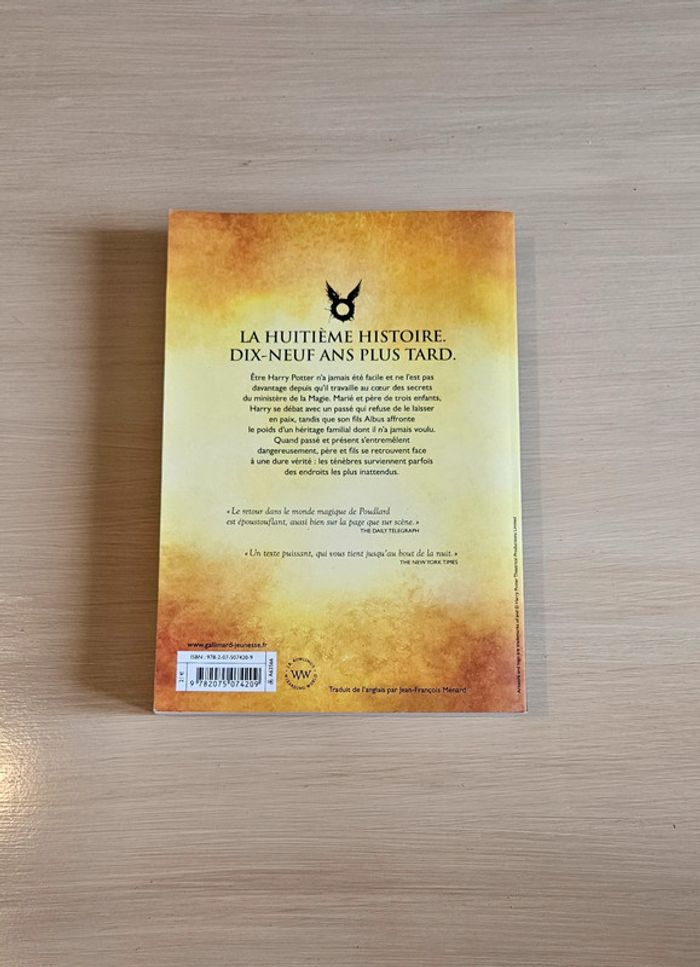 Livre Harry Potter et l'enfant maudit - photo numéro 2