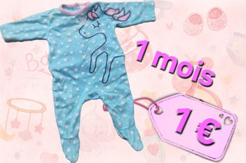 pyjama fille 1 mois