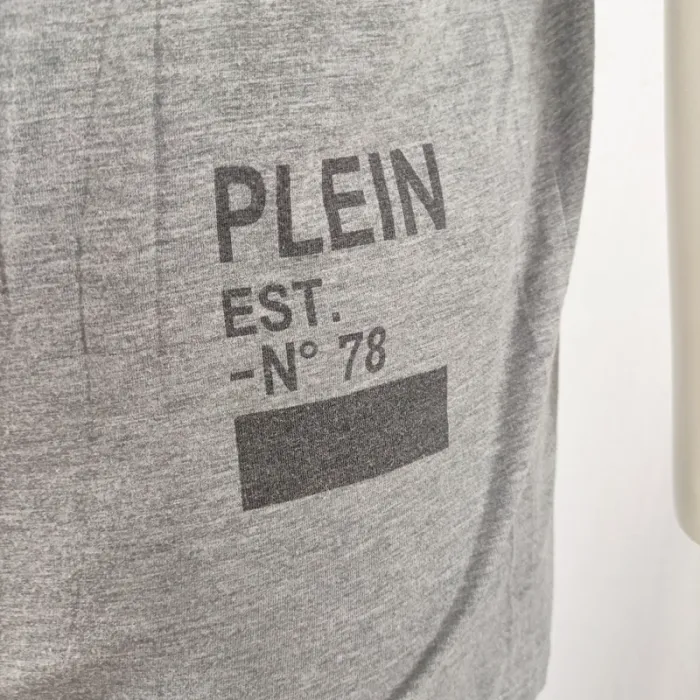 tshirt philipp plein vintage crâne gris coton L - photo numéro 7