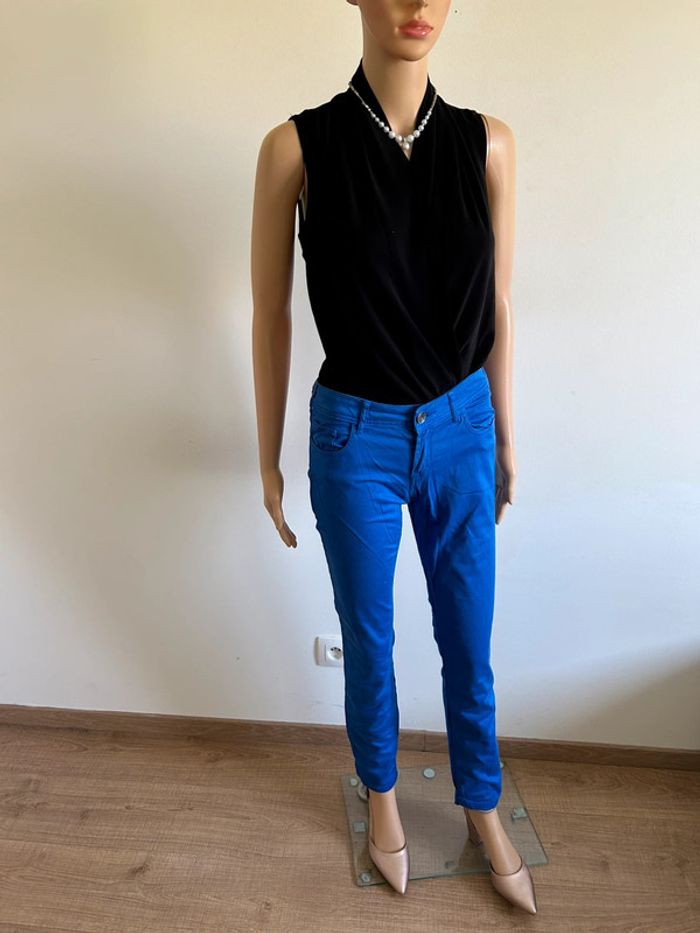 Pantalon bleu électrique Best Mountain taille 36 TBE - photo numéro 4