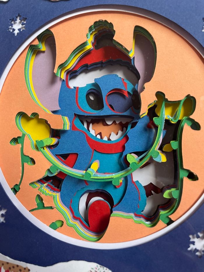 Cadre 3D Stitch Noël - photo numéro 2