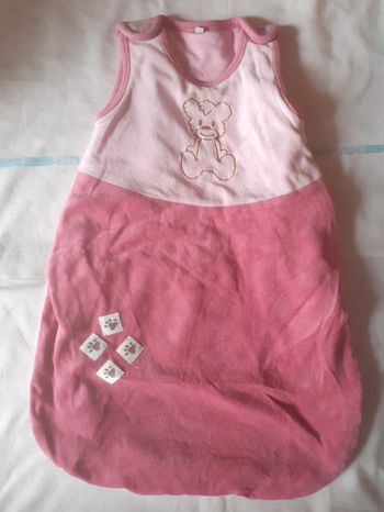 Gigoteuse bicolore rose en velours chaude