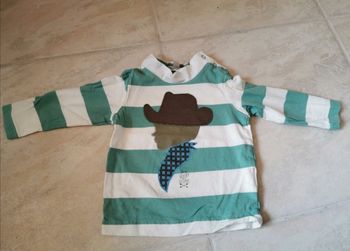 T-shirt à manches longues bébé garçon 6 mois neuf