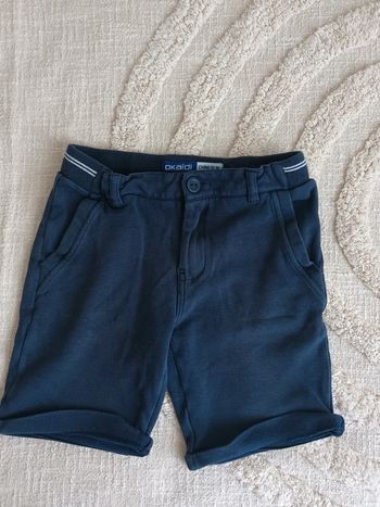 Short chino slim Okaïdi bleu marine 8 ans