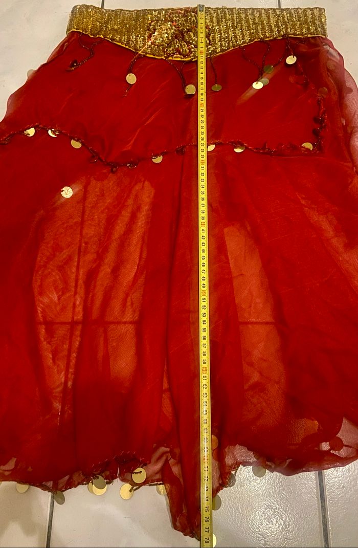 Costume oriental rouge et doré - photo numéro 9