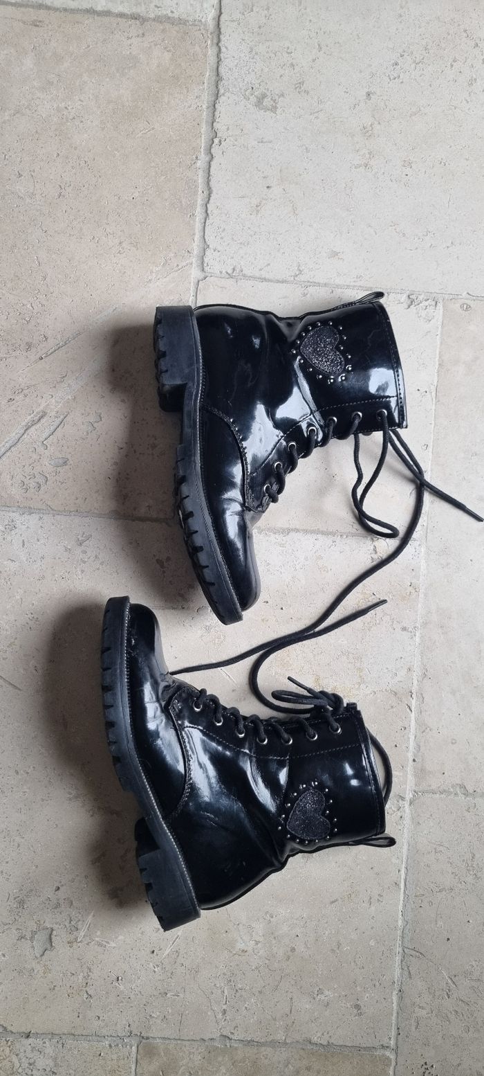 Bottines noires vernies - photo numéro 3