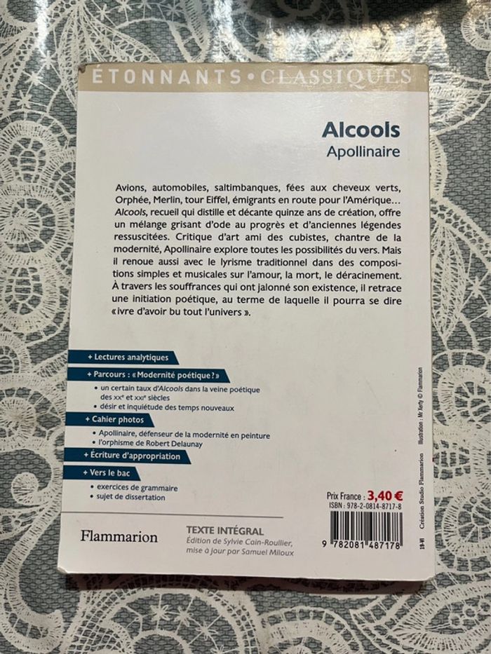 Livre Alcools de Apollinaire - photo numéro 2