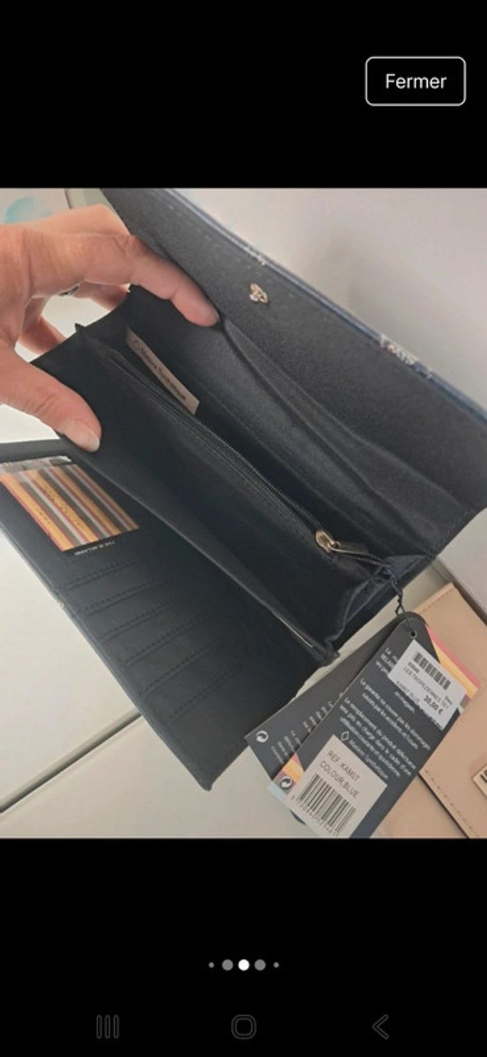 Les tropeziennes portefeuille neuf beige marine - photo numéro 7