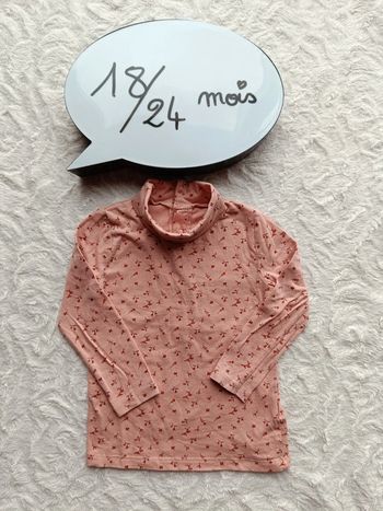 Sous pull col roulé Fille 18/24 mois Fleurs Primark Cares