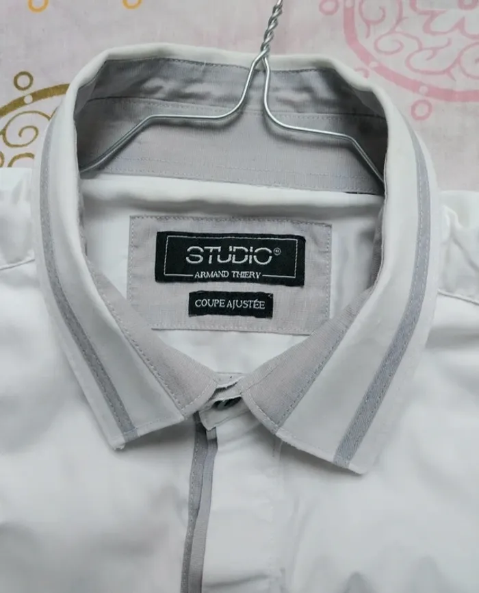 Jolie chemise blanche homme M Armand Thiery - photo numéro 4