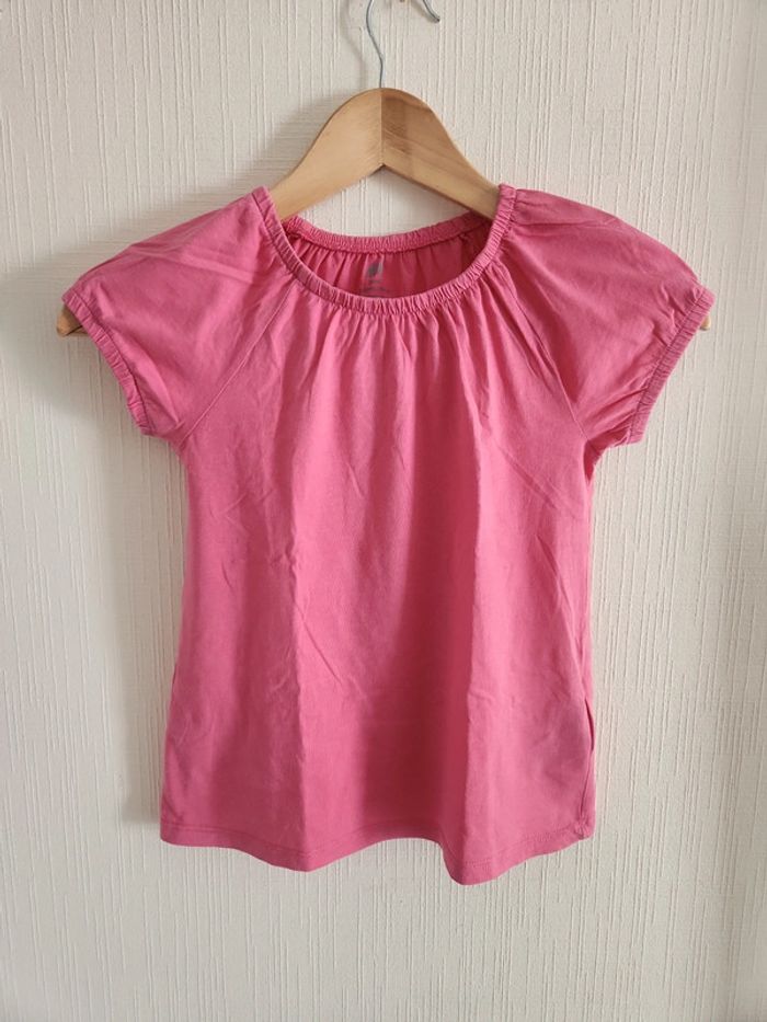 Tee-shirt manches courtes rose 6/8 ans H&M