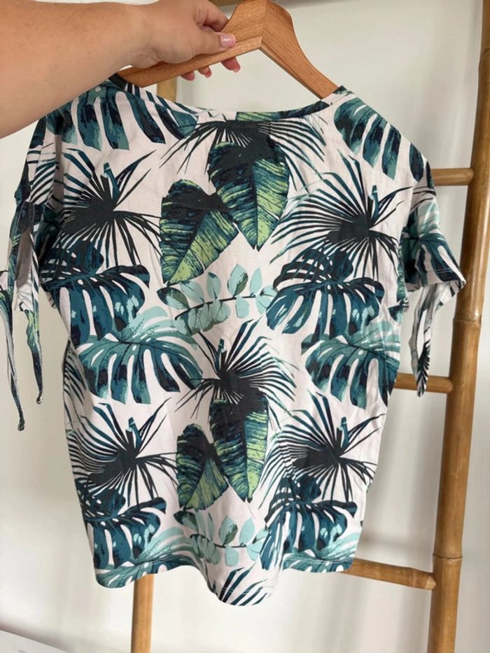 T shirt imprimé feuilles - EDC taille S - photo numéro 6