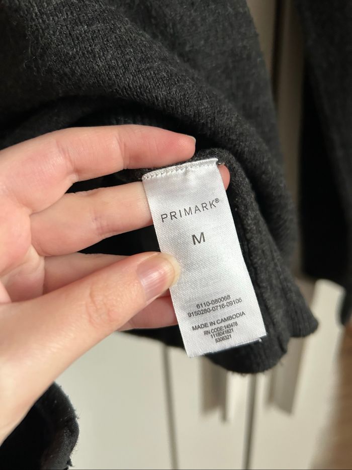 Pull gris uni Homme Primark Tailles M-L - photo numéro 5