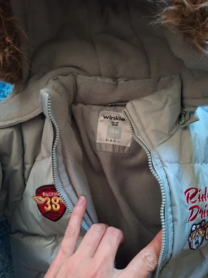 Manteau doudoune chaude 18 mois - photo numéro 3