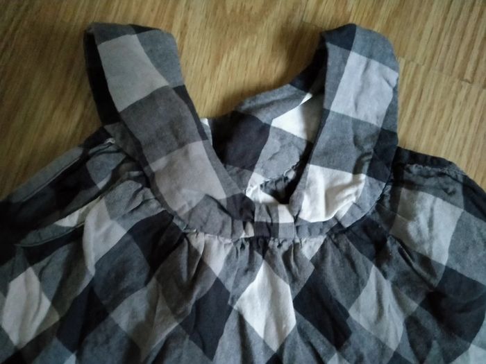 Tunique a bretelles. Gris. Confetti. Bébé 18 mois - photo numéro 4