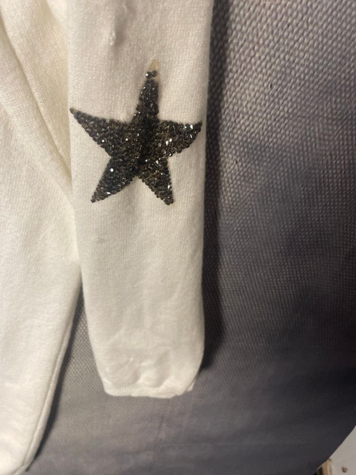 Gilet blanc, over size et toi, le pailleté cocooning - photo numéro 3