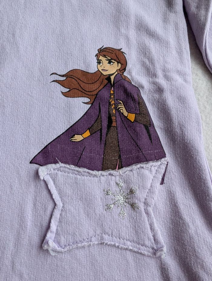 Robe pull lilas Reine des Neiges - 4A - Frozen Disney - photo numéro 3