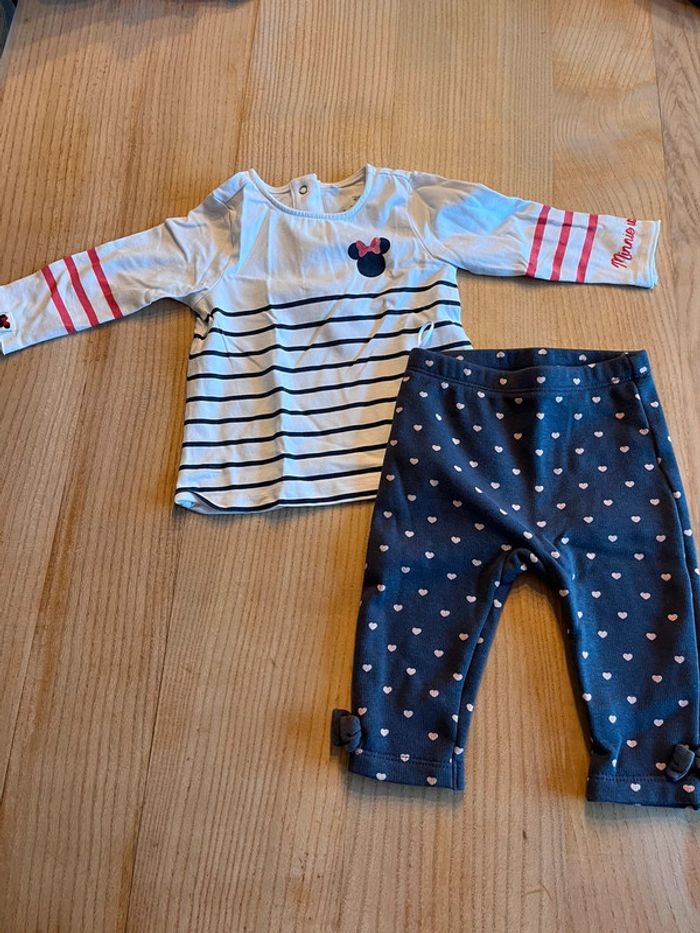 Ensemble bébé 6 mois Minnie Disney - photo numéro 3