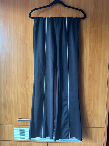 Pantalon large noir et blanc S