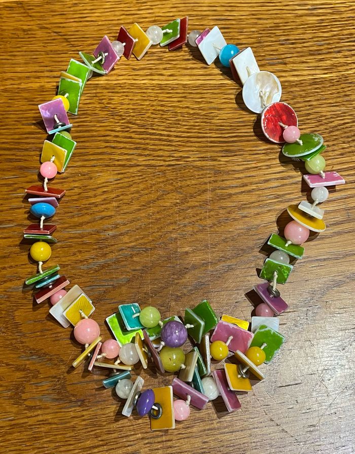 Collier perles et perles de Coquillages Plates  Boutique Guadeloupe