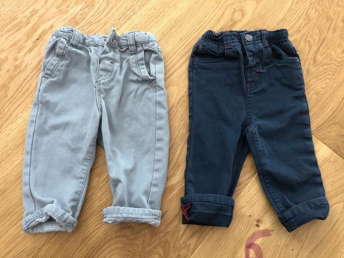 Lot 2 pantalons 6 mois