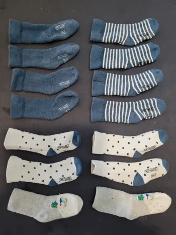 7 paires chaussettes longues 20/21