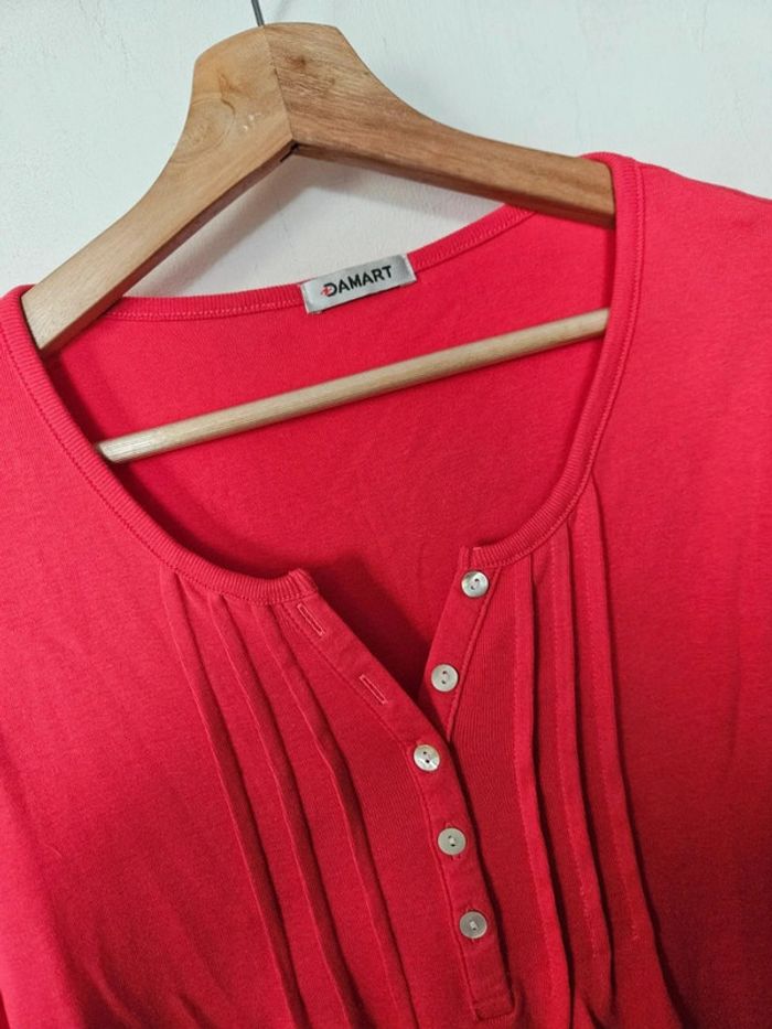 Tee-shirt Coton Damart Taille 46/48 🍒 - photo numéro 2