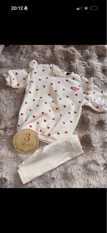 Ensemble robe pull et legging 3 moi fille 