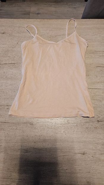 Débardeur beige à bretelles, H&M, M, peu mis