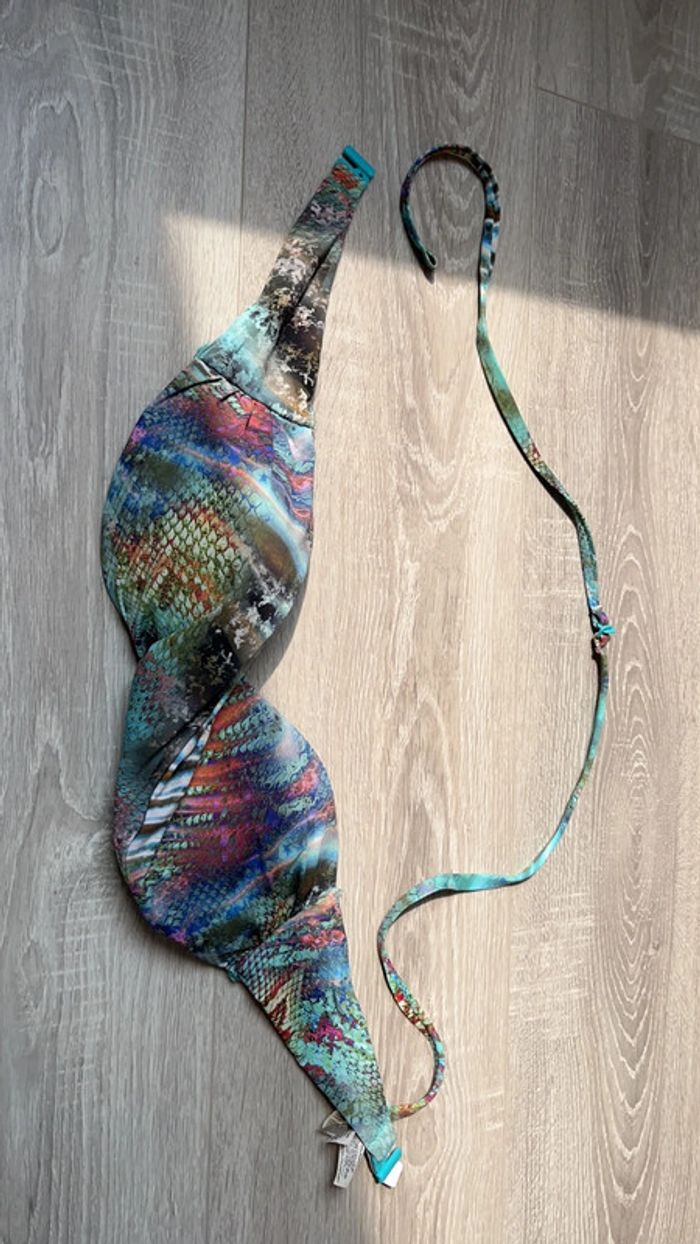 Maillo bain bandeau turquoise 38 - photo numéro 2