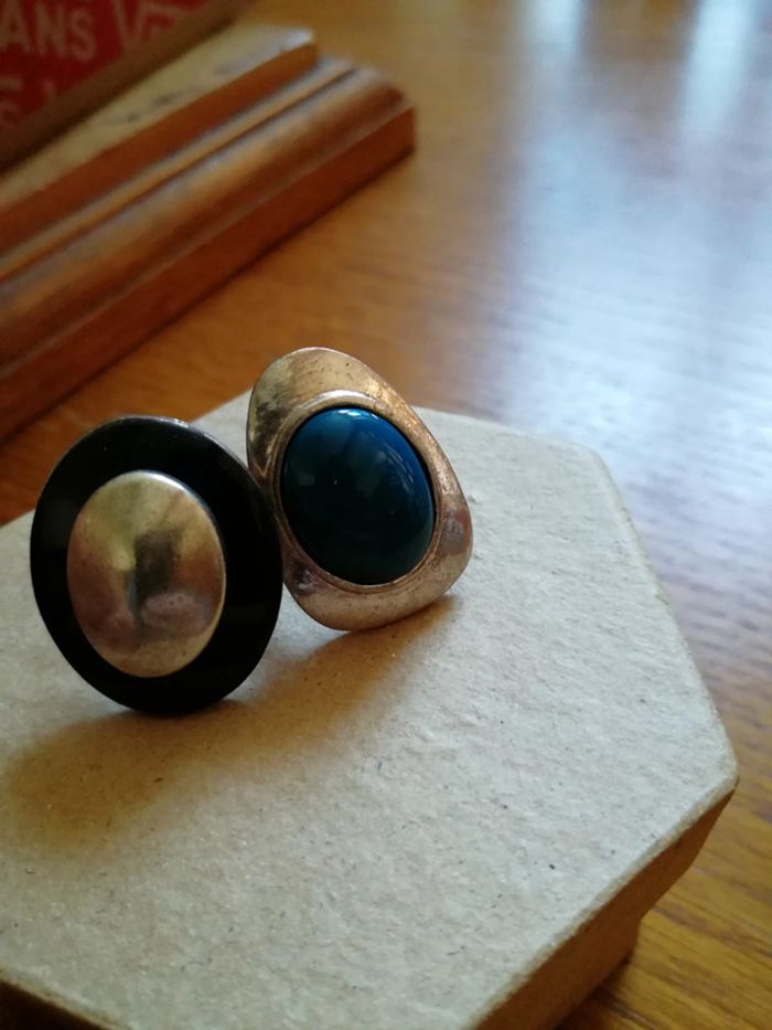 Lot bague fantaisies argenté - photo numéro 2
