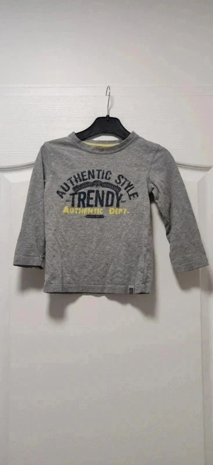 T-shirt ml gris In Extenso 5 ans